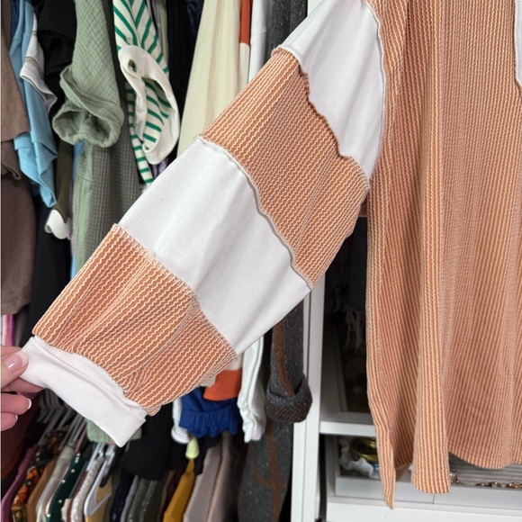 Women's Rugby Type Textured Long Sleeve Shirt - Picture 2 of 5